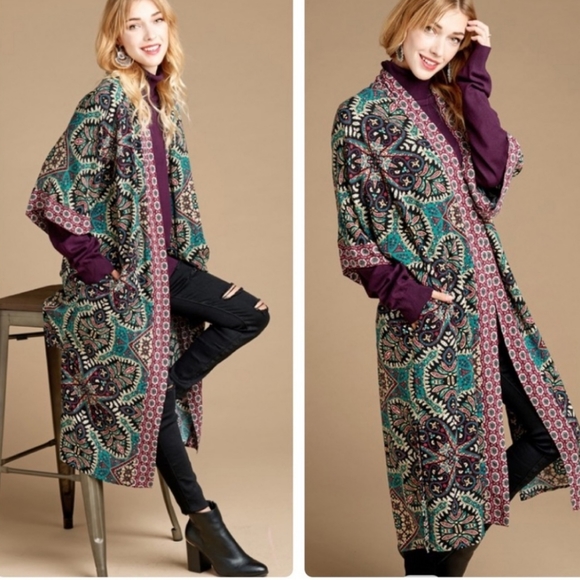 💕Boho Style Kimono coverall cover-up beach Wear - Picture 3 of 7